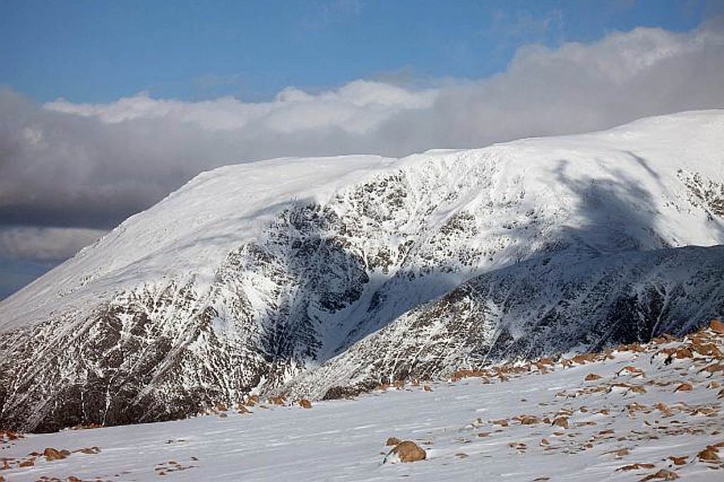 The search on Ben Nevis is on hold until conditions improve. Photo: Richard Webb CC-BY-SA-2.0