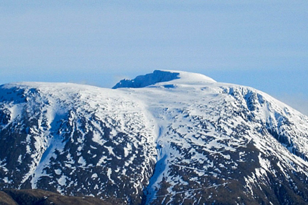 There is still plenty of snow on Ben Nevis, rescuers said. Photo: Richard Webb CC-BY-SA-2.0