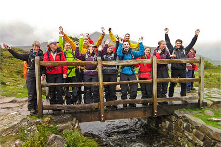 Retail staff enjoy one of the on-the-hill training days Retail staff enjoy one of the on-the-hill training days