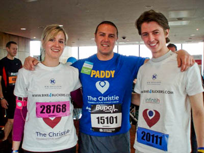 Christian and Tom's sister Jennifer meet comedian Paddy McGuinness after the Manchester run