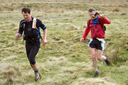 Steve Birkinshaw, left, with record holder Mark Hartell Steve Birkinshaw, left, with record holder Mark Hartell