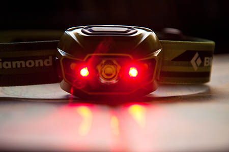 The red LEDs will preserve night vision but are not bright The red LEDs will preserve night vision but are not bright