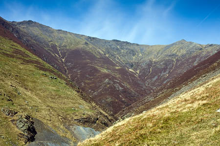 The runner fell on the scree above Gate Gill The runner fell on the scree above Gate Gill
