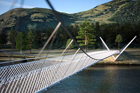 An impression of how the proposed bridge would look An impression of how the proposed bridge would look