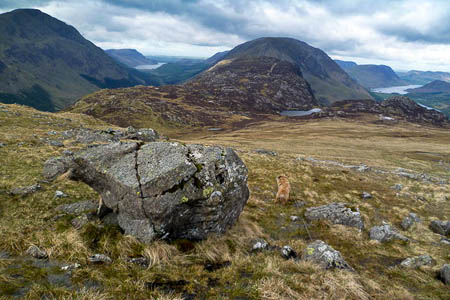 The man broke his ankle crossing a boulder field on Brandreth, which overlooks Haystacks. Photo: Michael Graham CC-BY-SA-2.0