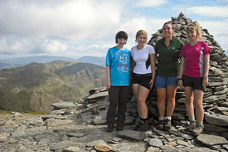 Some of the group's young people on top of the Old Man of Coniston. Photo: Brathay Exploration Group Trust Some of the group's young people on top of the Old Man of Coniston. Photo: Brathay Exploration Group Trust