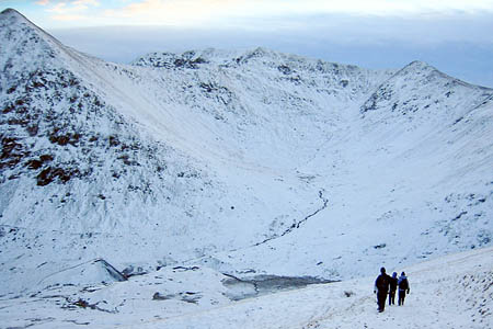 Swirral Edge, centre, linking Catstye Cam, left, with Helvellyn Swirral Edge, centre, linking Catstye Cam, left, with Helvellyn