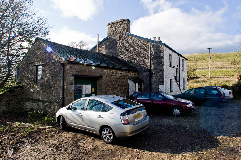 The injured caver was stretchered to Bull Pot Farm