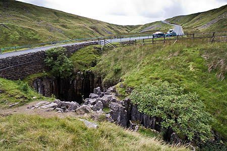 The motorist's keys were retrieved from the Butter Tubs The motorist's keys were retrieved from the Butter Tubs