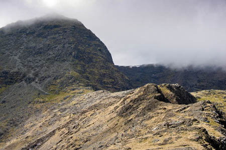 The pair were found on steep ground near Bwlch y Saethau. Photo: Hugh Venables CC-BY-SA-2.0 The pair were found on steep ground near Bwlch y Saethau. Photo: Hugh Venables CC-BY-SA-2.0