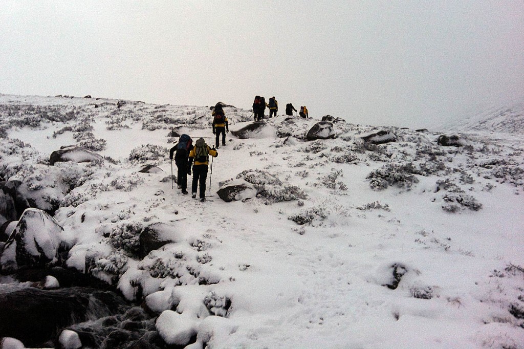 The rescue team found the couple south-east of the mountain summit. Photo: Cairngorm MRT