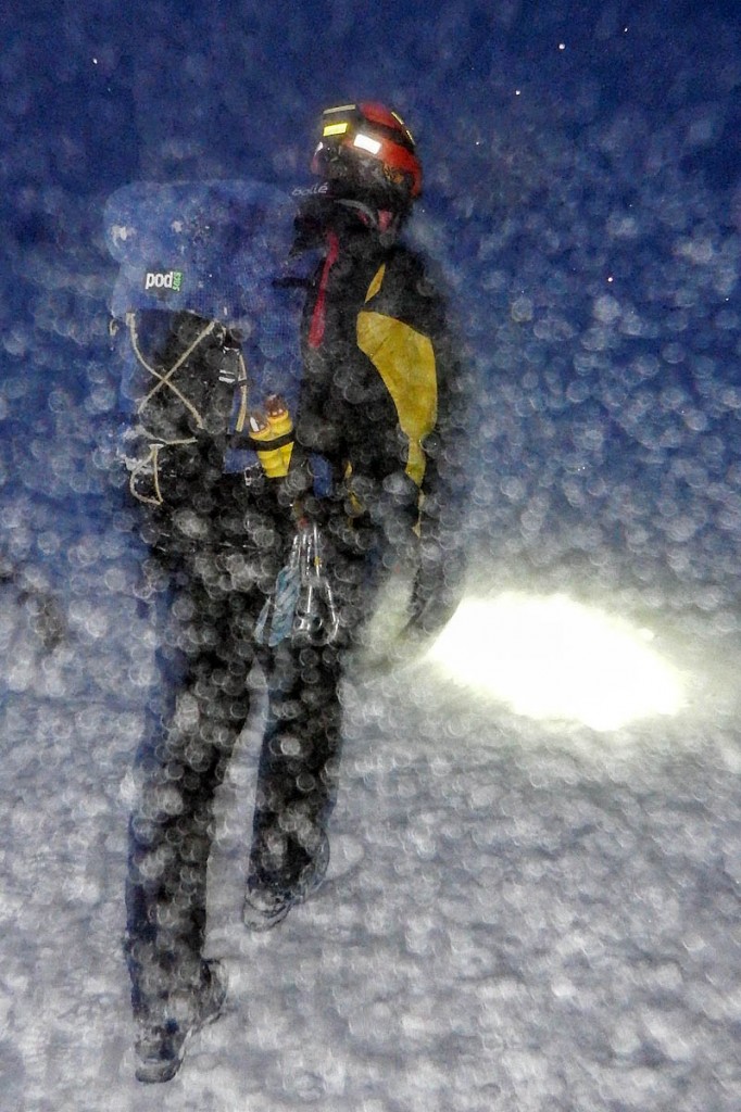 The rescue took place in blizzard conditions. Photo: Cairngorm MRT The rescue took place in blizzard conditions. Photo: Cairngorm MRT
