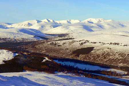 The Cairngorms, where the RAF Leuchars mountain rescue team will spend Christmas. Photo: Nick Bramhall CC-BY-2.0