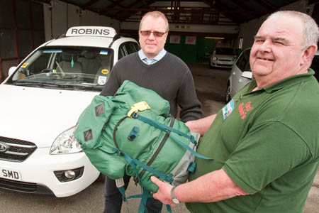 Robin's Taxis from Cardigan is one of the 20 Ceredigion taxi firms involved in establishing the new Cab-a-Bag scheme
