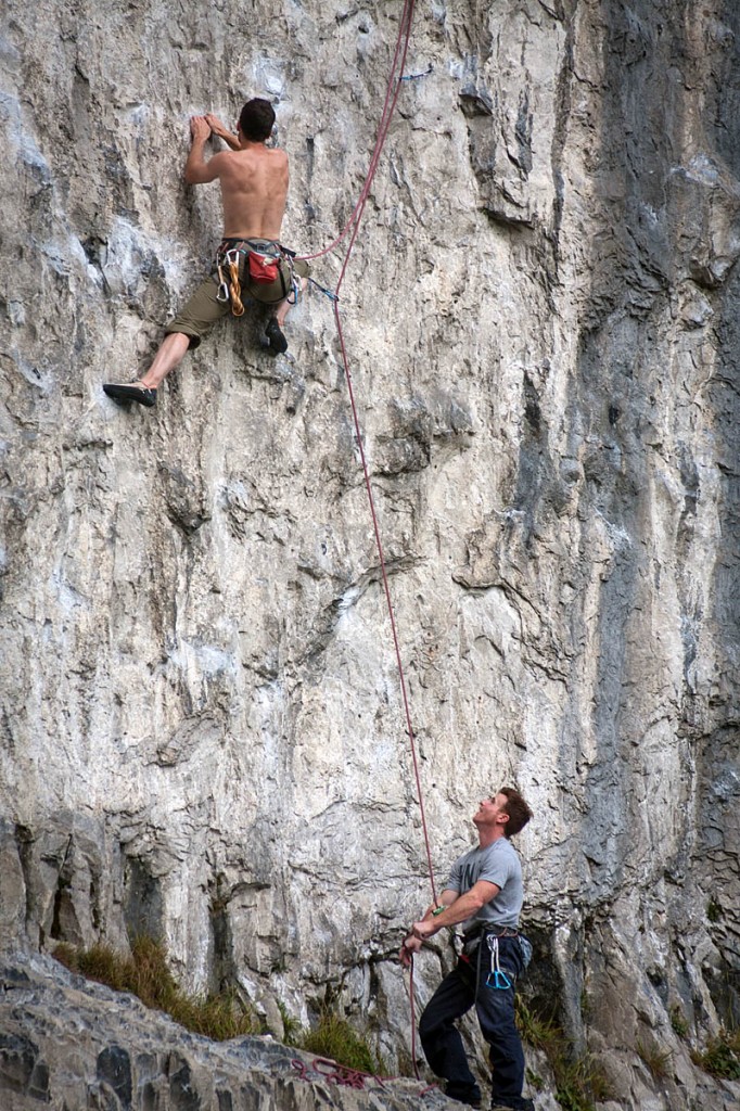 Climbers on Malham Cove in the Yorkshire Dales. Photo: Bob Smith/grough