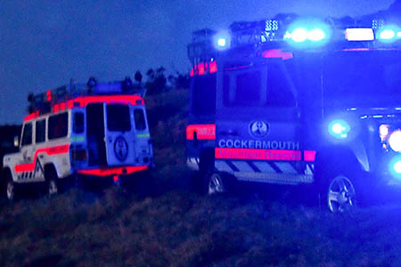 The rescue scene near Binsey. Photo: Cockermouth MRT The rescue scene near Binsey. Photo: Cockermouth MRT