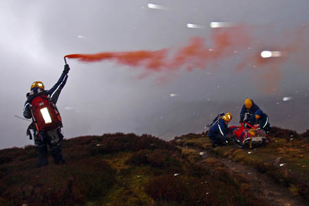 Cockermouth team members in the rescue on Fleetwith Pike. Photo: Cockermouth MRT Cockermouth team members in the rescue on Fleetwith Pike. Photo: Cockermouth MRT