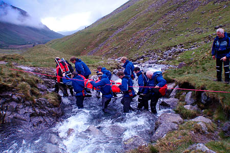 The Cockermouth team in action at the Loft Beck rescue. Photo: Cockermouth MRT The Cockermouth team in action at the Loft Beck rescue. Photo: Cockermouth MRT
