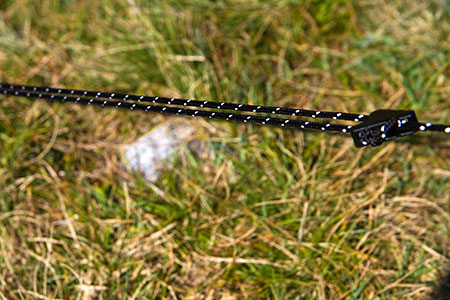 Guylines have reflective elements Guylines have reflective elements