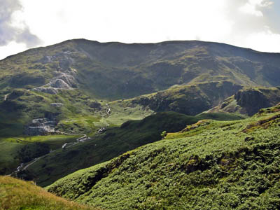 The walker was on Hole Rake, between Coppermines Valley and Tilberthwaite