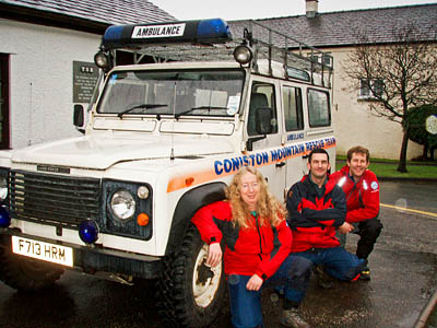 Coniston MRT's 'Mobile 3', with team members Coniston MRT's 'Mobile 3', with team members