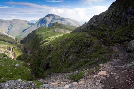 The Corridor Route links Sty Head with the route to Scafell Pike's summit The Corridor Route links Sty Head with the route to Scafell Pike's summit