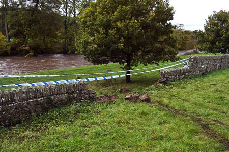 The scene on the River Usk near Crickhowell The scene on the River Usk near Crickhowell