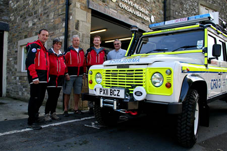 Cave Rescue Organisation members with their new off-road ambulance Cave Rescue Organisation members with their new off-road ambulance