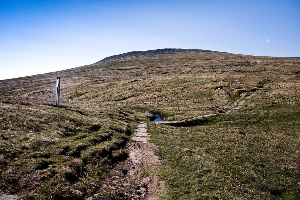 Cross Fell, highest point in the Pennine range Cross Fell, highest point in the Pennine range