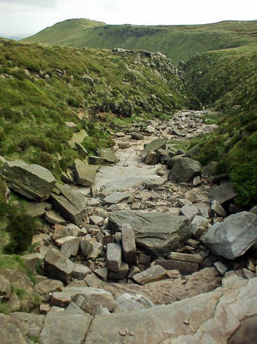 Crowden Brook, Kinder Scout. Photo: Phil Champion CC-BY-SA-2.0