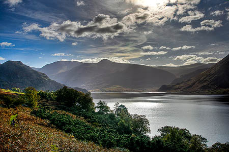 The man was walking on the shore of Crummock Water. Photo: Andy Stephenson CC-BY-SA-2.0