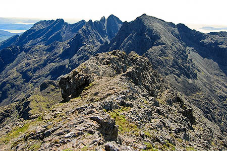 The Cuillin ridge in summer, with Coire na Banachdich to the right. Photo: John Allan CC-BY-SA-2.0 The Cuillin ridge in summer, with Coire na Banachdich to the right. Photo: John Allan CC-BY-SA-2.0