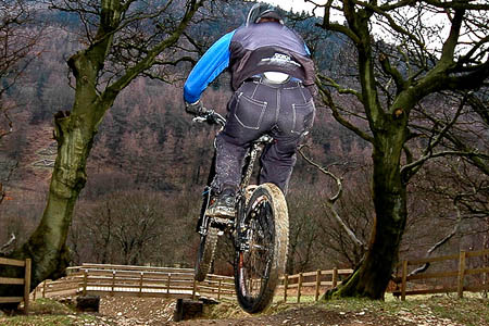 A mountain biker on the Cwmcarn trail. Photo: Andy_C CC-BY-2.0 A mountain biker on the Cwmcarn trail. Photo: Andy_C CC-BY-2.0