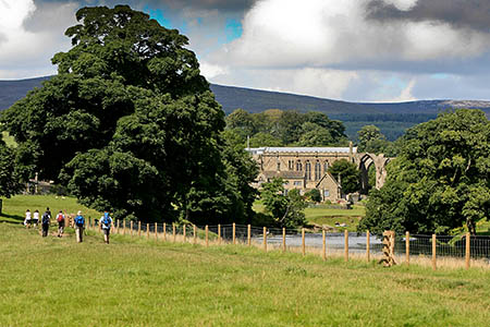 The Dales Way at Bolton Abbey The Dales Way at Bolton Abbey