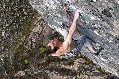 Dave MacLeod on Echo Wall. Photo: Dave Cuthbertson Dave MacLeod on Echo Wall. Photo: Dave Cuthbertson