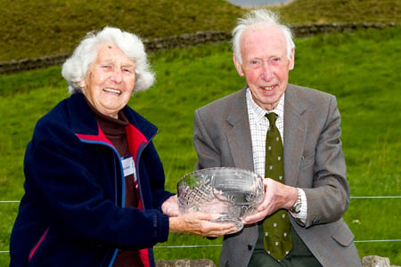 Dorothy Hardy, who was appointed an MBE in the 2012 New Year's Honours, with her husband Trevor Dorothy Hardy, who was appointed an MBE in the 2012 New Year's Honours, with her husband Trevor