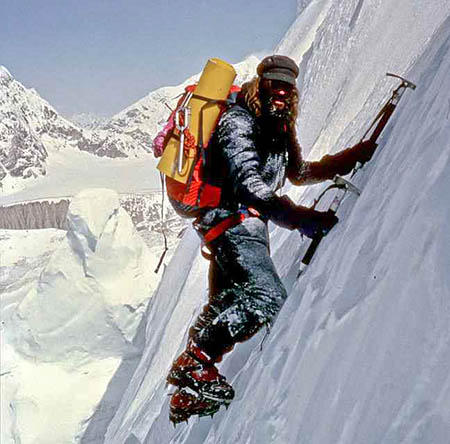 Doug Scott on the south face of Shisha Pangma in 1982 Doug Scott on the south face of Shisha Pangma in 1982