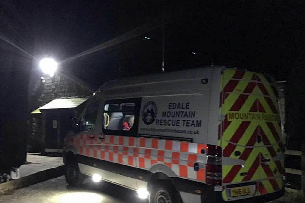 Edale team members were out for 10 hours on the two searches. Photo: Edale MRT