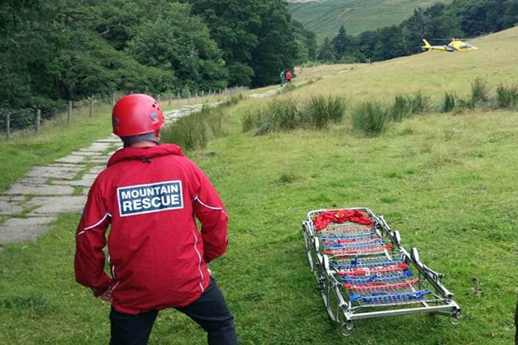 Edale Mountain Rescue Team members were called out twice on Wednesday. Photo: Edale MRT
