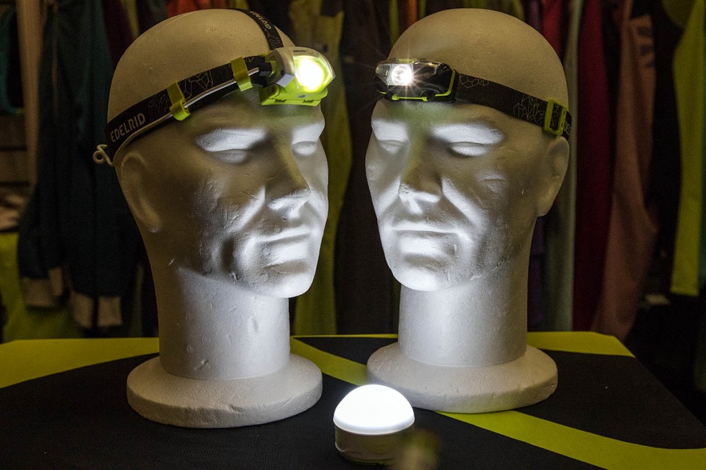 The Edelrid Tauri, left, Novalite and the Bodhi camp lantern The Edelrid Tauri, left, Novalite and the Bodhi camp lantern