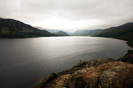 Ennerdale Water, scene of the man's slip Ennerdale Water, scene of the man's slip