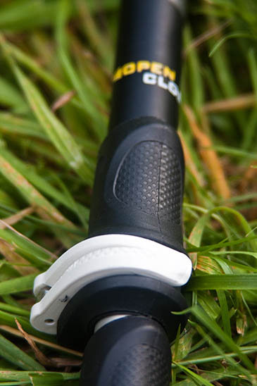 Leki's Speedlock is an example of an external locking system Leki's Speedlock is an example of an external locking system