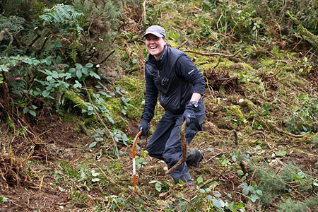 A volunteer clears gorse from around Ullswater. Photo: Ian Rollins A volunteer clears gorse from around Ullswater. Photo: Ian Rollins