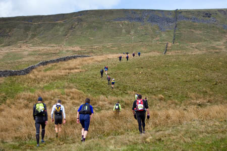 Fellsman hikers climb Gragareth Fellsman hikers climb Gragareth