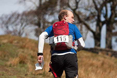 Leader Kim Collison looks back to his followers Leader Kim Collison looks back to his followers