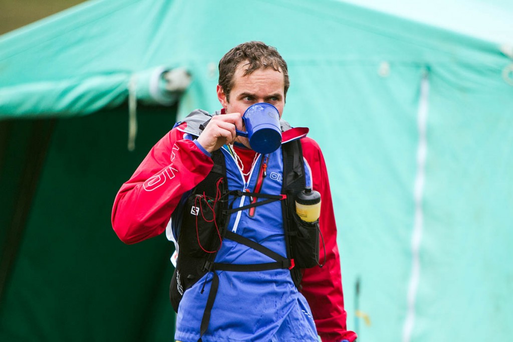 Konrad Rawlik takes in refreshment at Cray