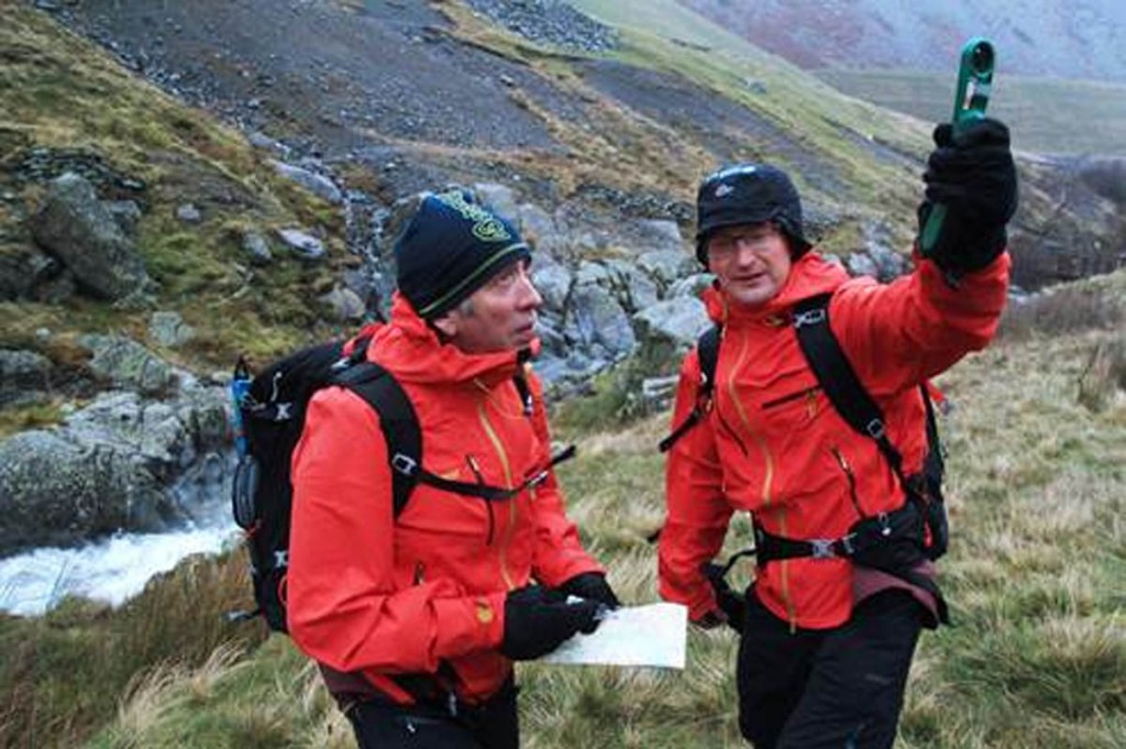 Felltop assessors Graham Uney, left, and Jon Bennett on the route up Helvellyn Felltop assessors Graham Uney, left, and Jon Bennett on the route up Helvellyn