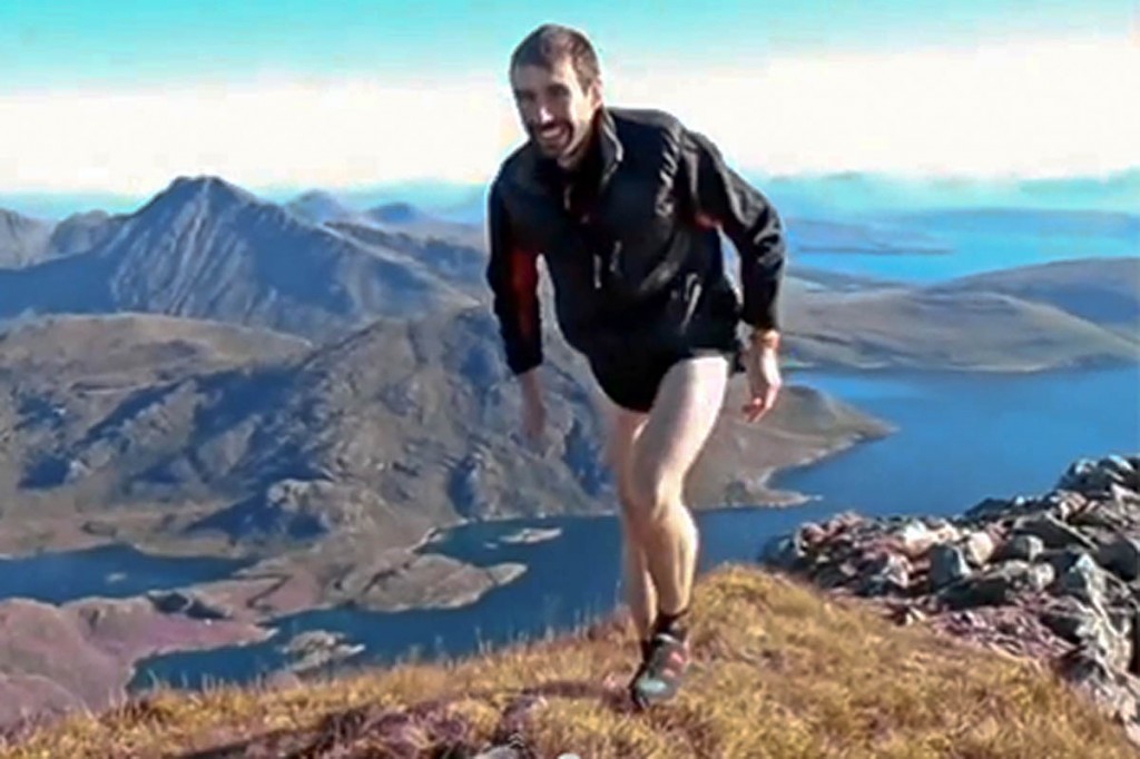 Finlay Wild during his record-breaking Cuillin run in 2013. Photo: Roger Wild