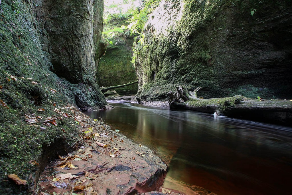 The group was trapped in Finnich Glen, or the Devil's Pulpit. Photo: Bob Smith/grough The group was trapped in Finnich Glen, or the Devil's Pulpit. Photo: Bob Smith/grough