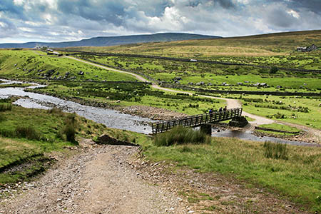 The woman was found on the Cam High Road walking towards Gearstones The woman was found on the Cam High Road walking towards Gearstones